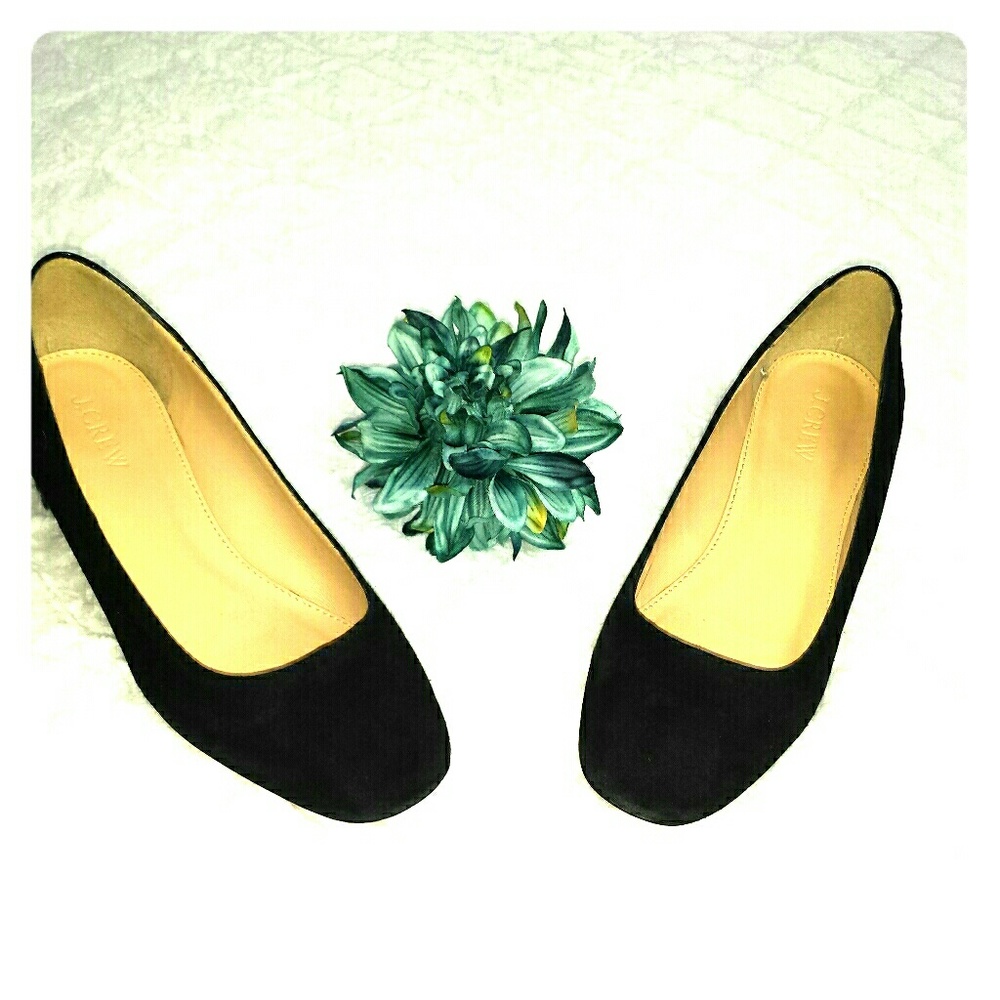 J. Crew Leather  Black Pumps